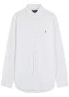 Polo Ralph Lauren Slim-fit Button-down Collar Logo-embroidered Cotton Oxford Shirt In White