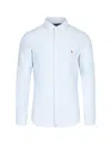 Polo Ralph Lauren Shirt Collared Long Sleeves In Azzurro
