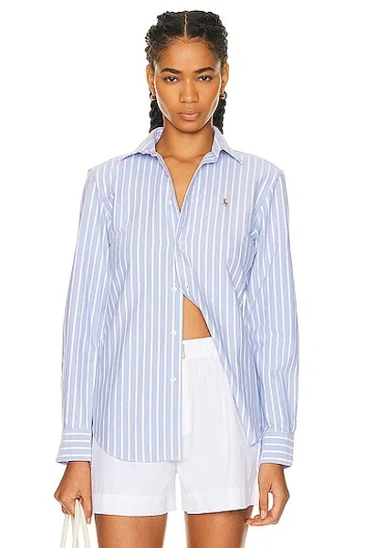 POLO RALPH LAUREN OXFORD LONG SLEEVE BUTTON UP SHIRT