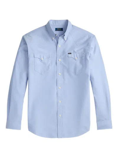 Polo Ralph Lauren Oxford Long-sleeve Shirt In Blue