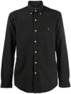 Polo Ralph Lauren Custom-fit Garment Dyed Oxford Shirt In Black