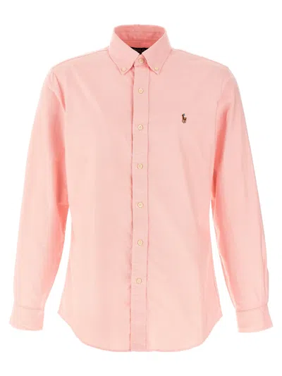 Polo Ralph Lauren Cotton Shirt In Pink