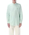 Polo Ralph Lauren Striped Button-down Oxford Shirt In Green