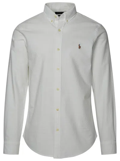 POLO RALPH LAUREN POLO RALPH LAUREN OXFORD SHIRT IN WHITE COTTON