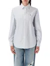 Polo Ralph Lauren Striped Oxford Shirt In Blue