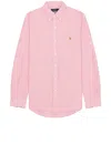 Polo Ralph Lauren Oxford Cotton Button-down Shirt In Sunrise Red