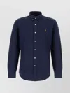 Polo Ralph Lauren Oxford Shirt With Button-down Collar And Long Sleeves In Blue
