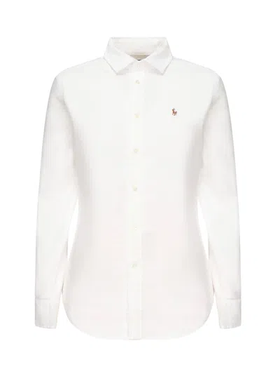 Polo Ralph Lauren Oxford Shirt With Logo In White