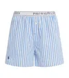Polo Ralph Lauren Striped Cotton Boxer Short In Cabana Stripe In Blue