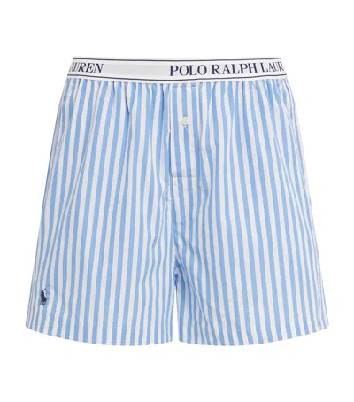 Polo Ralph Lauren Oxford Stripe Pyjama Shorts In Blue