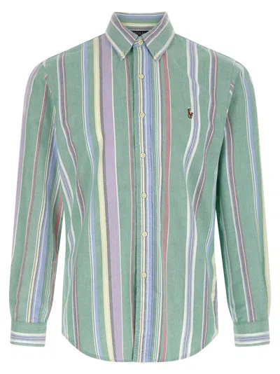 Polo Ralph Lauren Oxford Striped Shirt In Multi