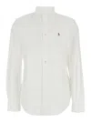 Polo Ralph Lauren Oxford White Shirt With Classic Collar And Pony Embroidery On The Front In Cotton Woman In White
