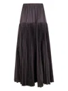 P.a.r.o.s.h P. A.r. O.s. H. Pleated Skirt In Brown