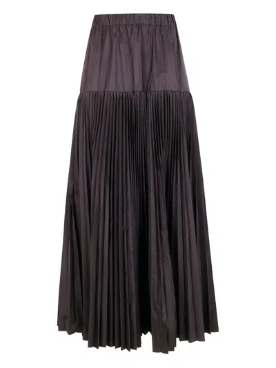 P.a.r.o.s.h P. A.r. O.s. H. Pleated Skirt In Brown