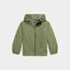 Polo Ralph Lauren Kids' Toddler And Little Unisex P- Layer 1 Water- Repellent Hooded Jacket In Army Olive