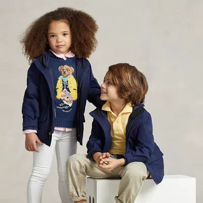 Polo Ralph Lauren Kids' P-layer 1 Utility Water-repellent Jacket In Newport Navy