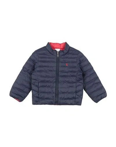 Polo Ralph Lauren Babies'  P-layer 2 Reversible Jacket Toddler Boy Puffer Navy Blue Size 5 Recycled Nylon