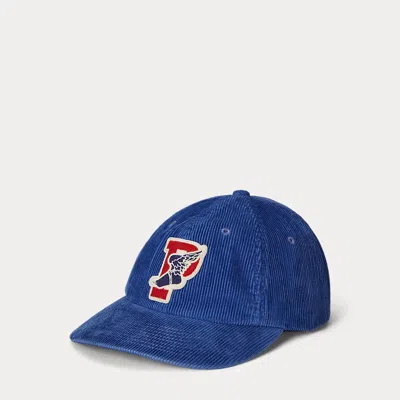Polo Ralph Lauren P-wing Corduroy Ball Cap In Blue