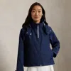 Polo Ralph Lauren Packable Hooded Rain Jacket In Refined Navy