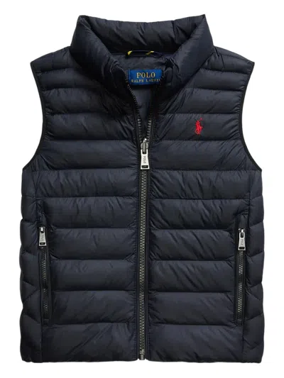 Polo Ralph Lauren Kids' Packable Quilted Gilet In Blue