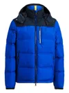 Polo Ralph Lauren Padded Hooded Jacket In Blue