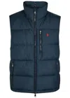 Polo Ralph Lauren Padded Gorham Black Vest In Blue
