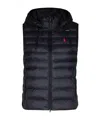 Polo Ralph Lauren Padded Sleeveless Vest Vest In Black