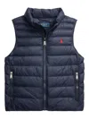 Polo Ralph Lauren Padded Zip-through Gilet In Blue