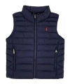 Polo Ralph Lauren Padded Zip-through Gilet In Blue