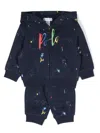 Polo Ralph Lauren Paint-splatter Jersey Tracksuit In Blue