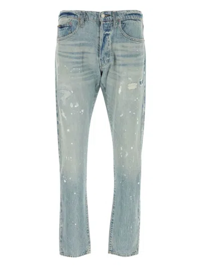 POLO RALPH LAUREN PAINT-SPLATTERED STRAIGHT JEANS