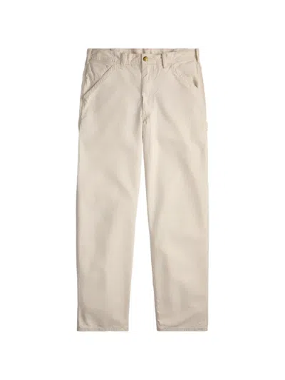 Polo Ralph Lauren Painter-detail Straight Trousers In Neutral