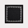 Polo Ralph Lauren Paisley Cotton Bandanna In Black