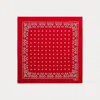 Polo Ralph Lauren Paisley Cotton Bandanna In Red