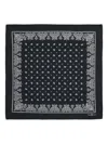 Polo Ralph Lauren Paisley-print Cotton Bandana In Black