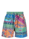 Polo Ralph Lauren Paisley-print Swim Shorts In Blue