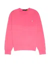 Polo Ralph Lauren Relaxed-fit Loopback Fleece Sweatshirt In Pink