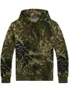 Polo Ralph Lauren Palm-camo Double-knit Hoodie In Green