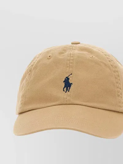Polo Ralph Lauren Paneled Cotton Baseball Hat In Neutral