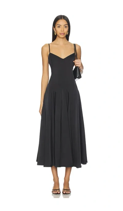POLO RALPH LAUREN PANELED SATIN DRESS