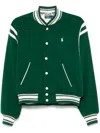 Polo Ralph Lauren Panelled Bomber Jacket In Green