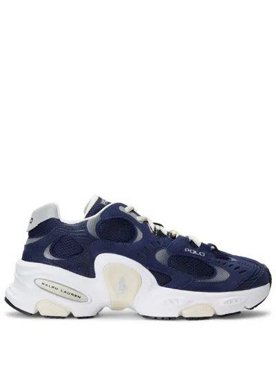 Polo Ralph Lauren Panelled Lace-up Sneakers In Blue