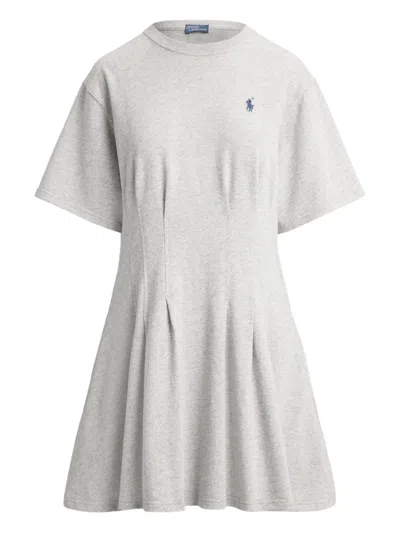 Polo Ralph Lauren Jersey Short Sleeve T-shirt Dress In White