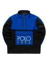 Polo Ralph Lauren Panelled Zip-up Sweatshirt In Blue