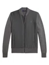 Polo Ralph Lauren Panelled Zip-up Sweatshirt In Gray