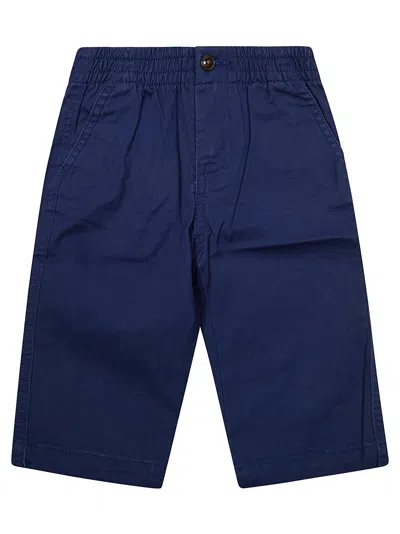 Polo Ralph Lauren Trouseralone Gabardina In Blue