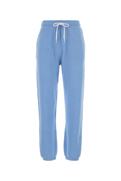 Polo Ralph Lauren Light Blue Cotton Blend Joggers