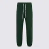 Polo Ralph Lauren Cotton Blend Joggers Featuring Elastic Cuffs And Waistband In Green