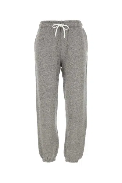Polo Ralph Lauren Melange Grey Cotton Blend Joggers