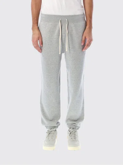 Polo Ralph Lauren Rl Jogging Cotton-blend Fleece Sweatpants In Gray